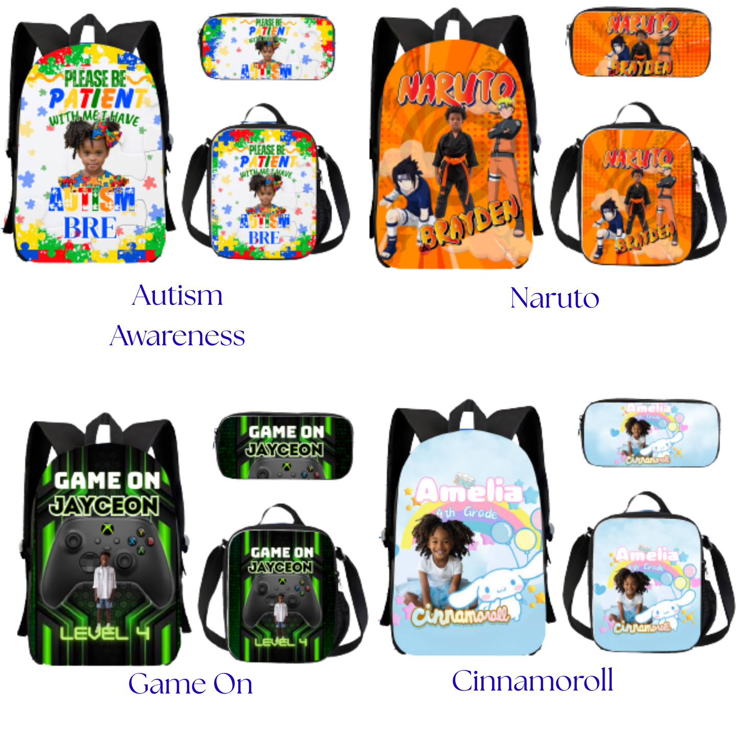 3-piece customizable set combination