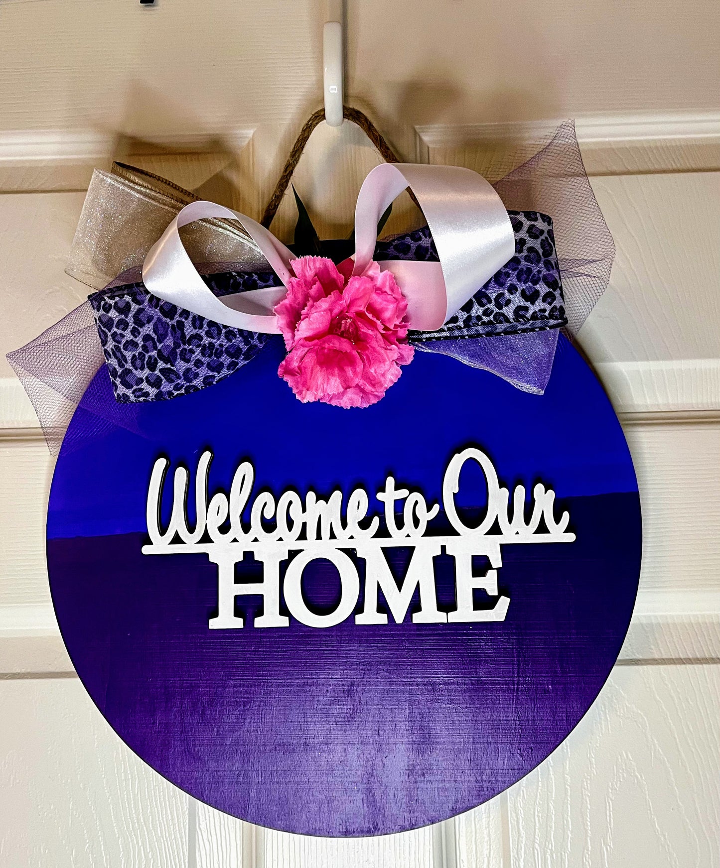 Lovely Purple Door/Wall Hanger