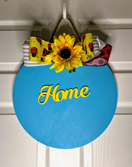 LadyBug Blue Door/Wall Hanger